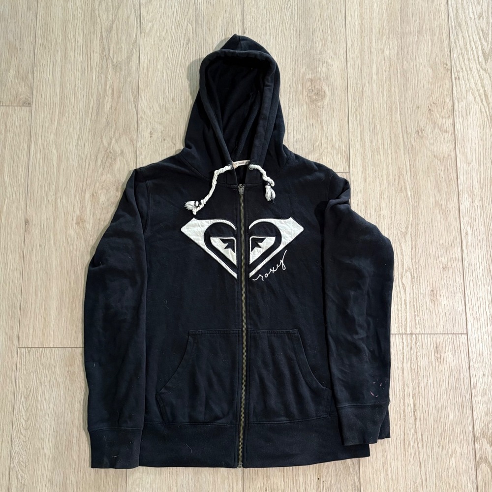 Vintage Y2K Roxy Surf-wear Full zip Hoodie Women's Size Medium